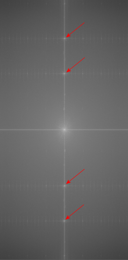 The power spectrum of a noisy image